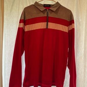 Hood Crew Split Neck Long Sleeve